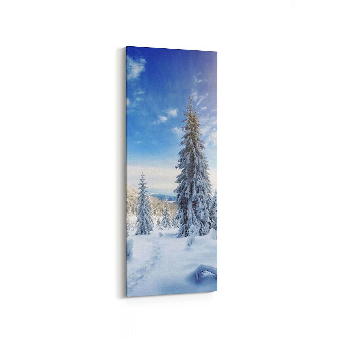 Olla 13928DI Doğa / Manzara Görseli Dikey İnce Kanvas Tablo (Ölçü: 60X180)
