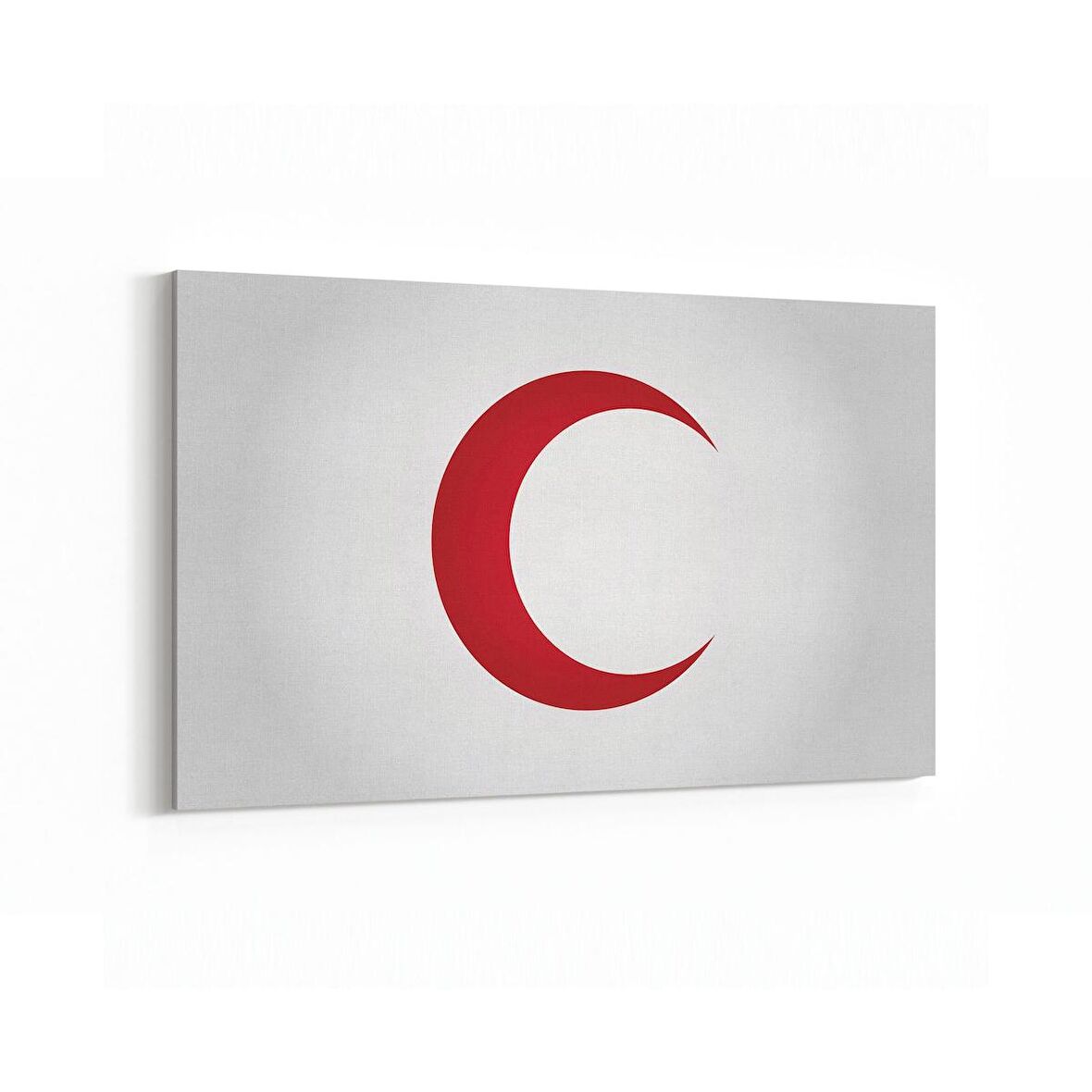 Olla 17561Y Türk Bayrağı Görseli Yatay Kanvas Tablo (Ölçü: 30X20)