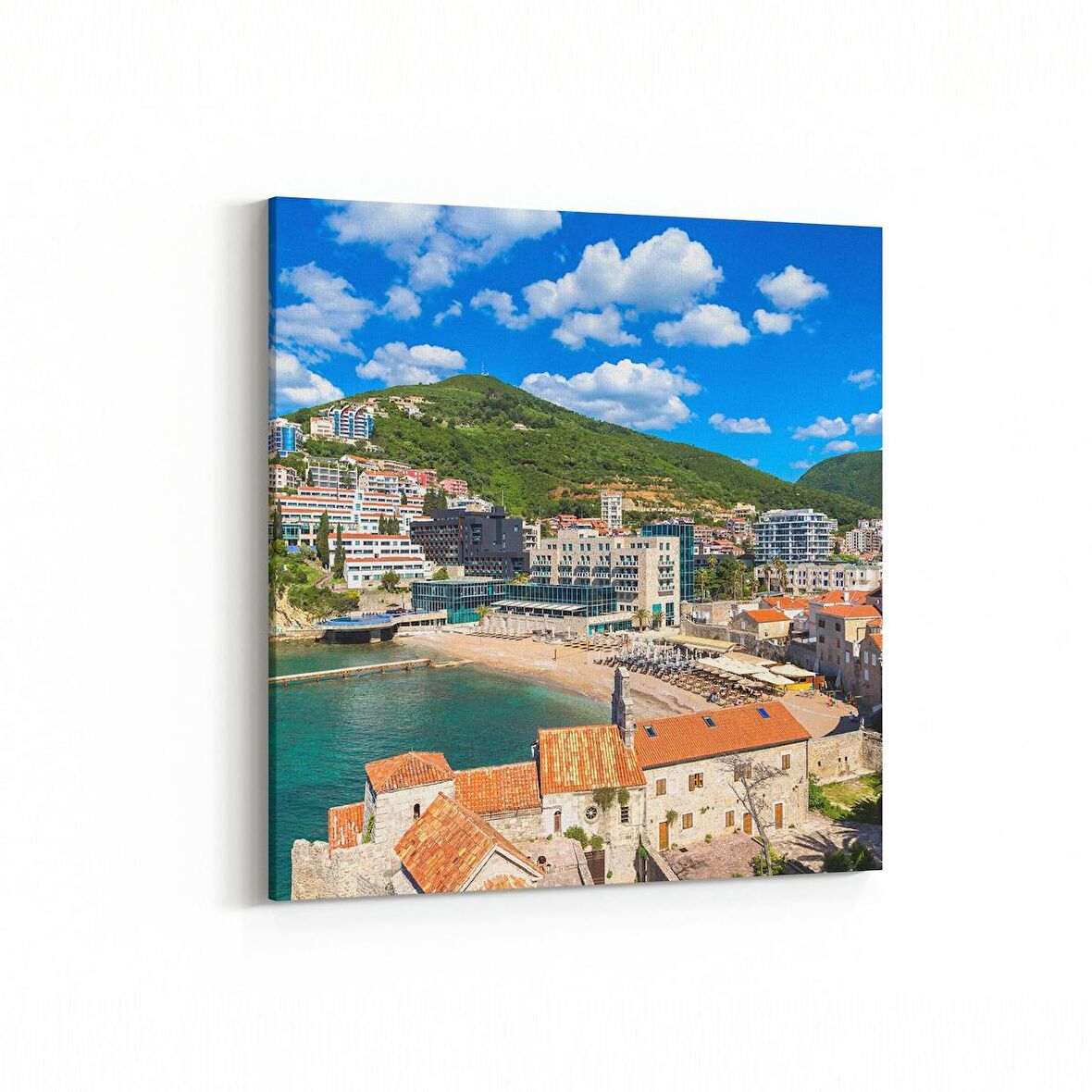 Olla 18683K4 Yapı Görseli Kare 4'lü Kanvas Tablo (Ölçü: 145X145)