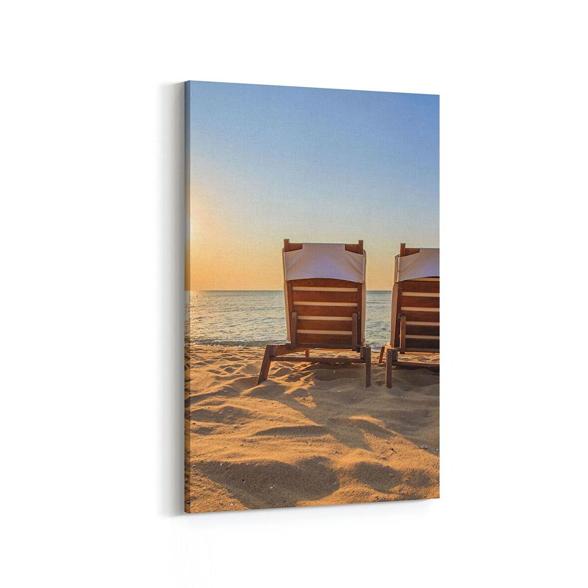 Olla 16044D Günbatımı Görseli Dikey Kanvas Tablo (Ölçü: 100X150)