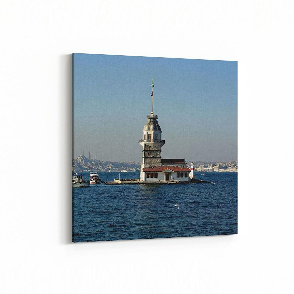 Olla 18615K Yapı Görseli Kare Kanvas Tablo (Ölçü: 30X30)