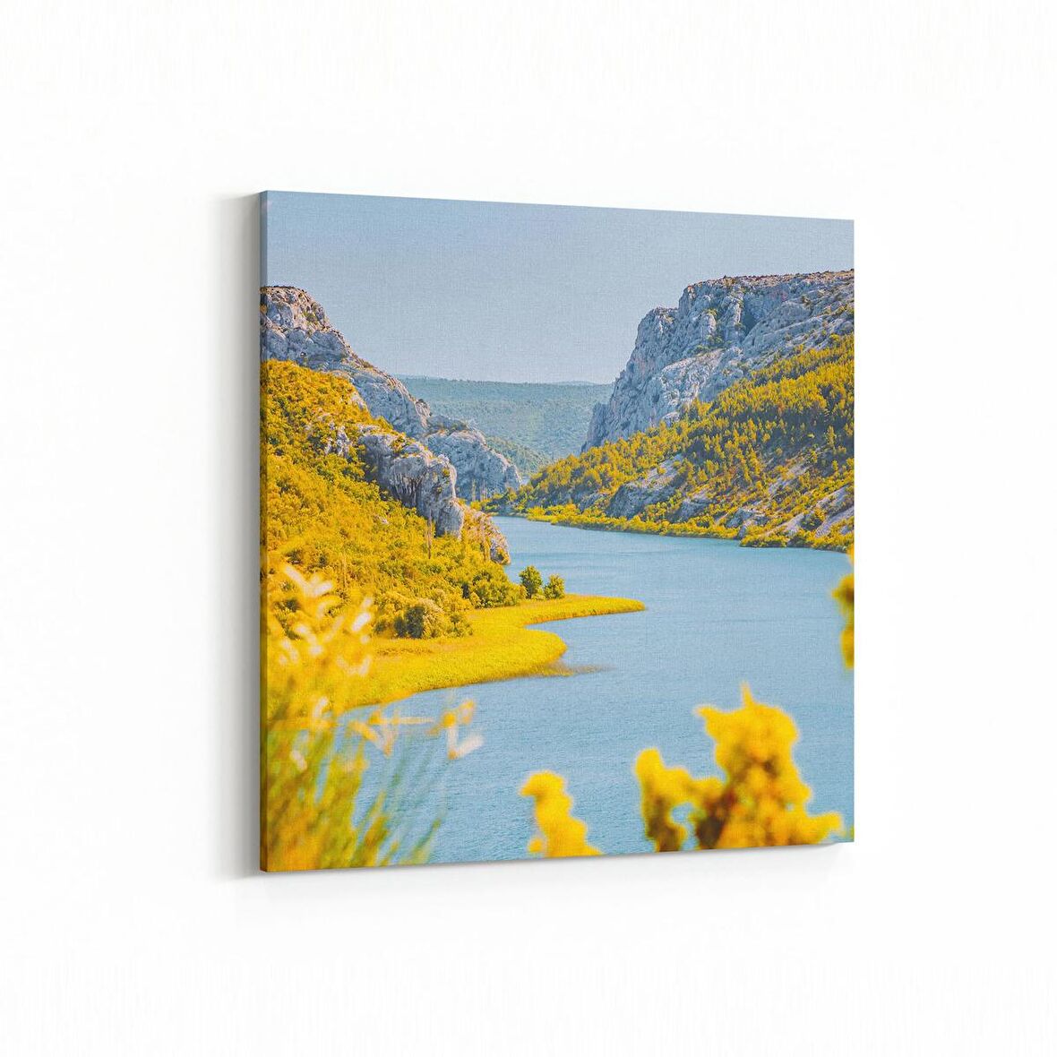 Olla 13408K Doğa / Manzara Görseli Kare Kanvas Tablo (Ölçü: 25X25)