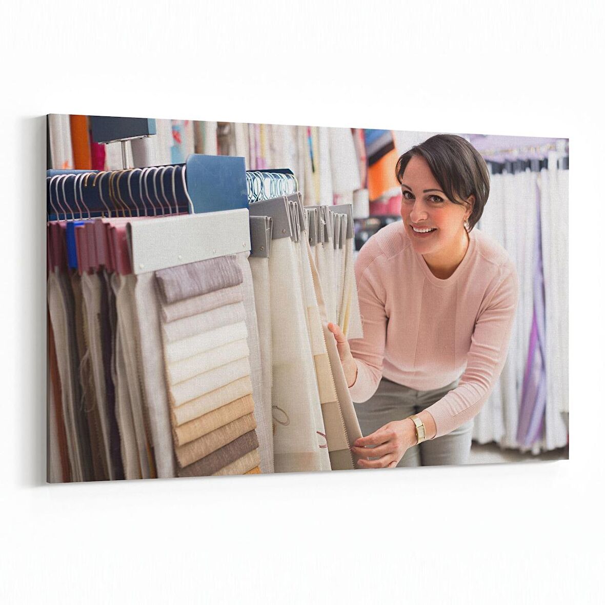 Olla 16978Y Model / Manken Görseli Yatay Kanvas Tablo (Ölçü: 120X80)