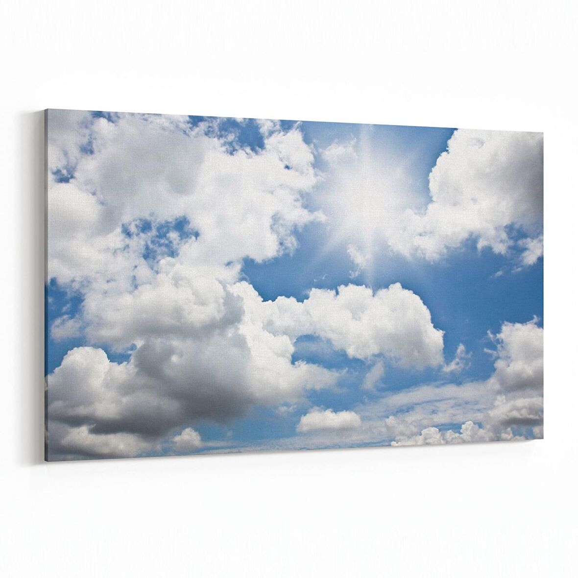 Olla 15420Y Gökyüzü Bulut Görseli  Yatay Kanvas Tablo (Ölçü: 90X60)