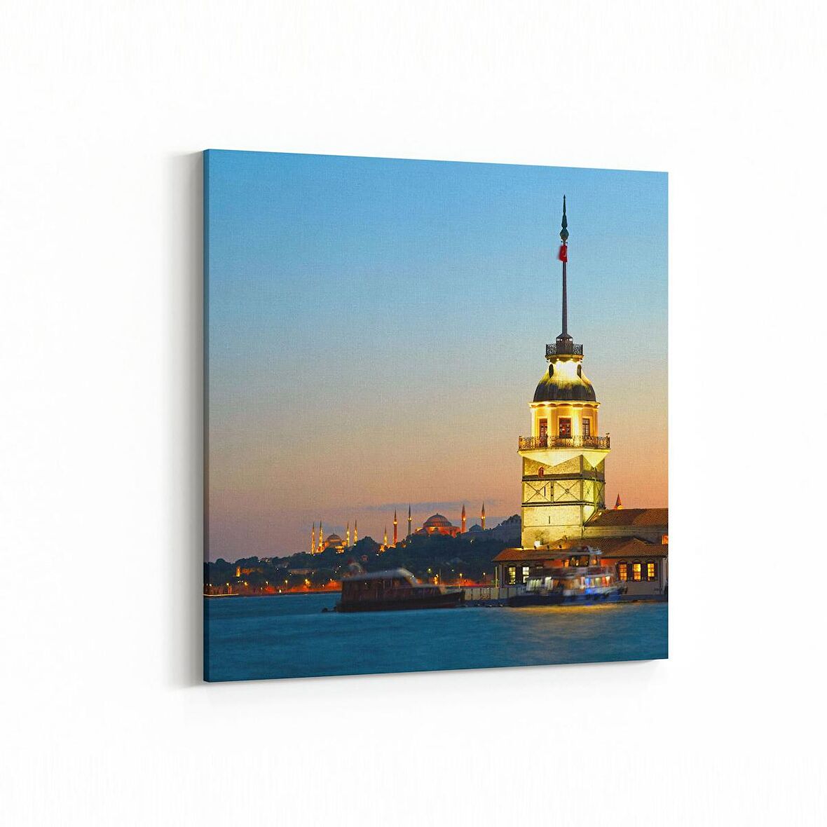 Olla 18135K Yapı Görseli Kare Kanvas Tablo (Ölçü: 30X30)