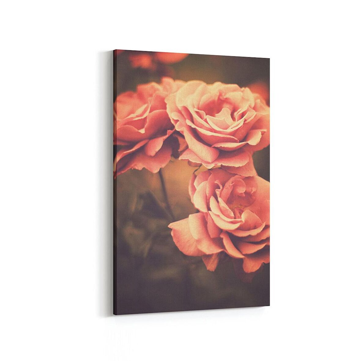 Olla 11645D Çiçek Görseli Dikey Kanvas Tablo (Ölçü: 60X90)