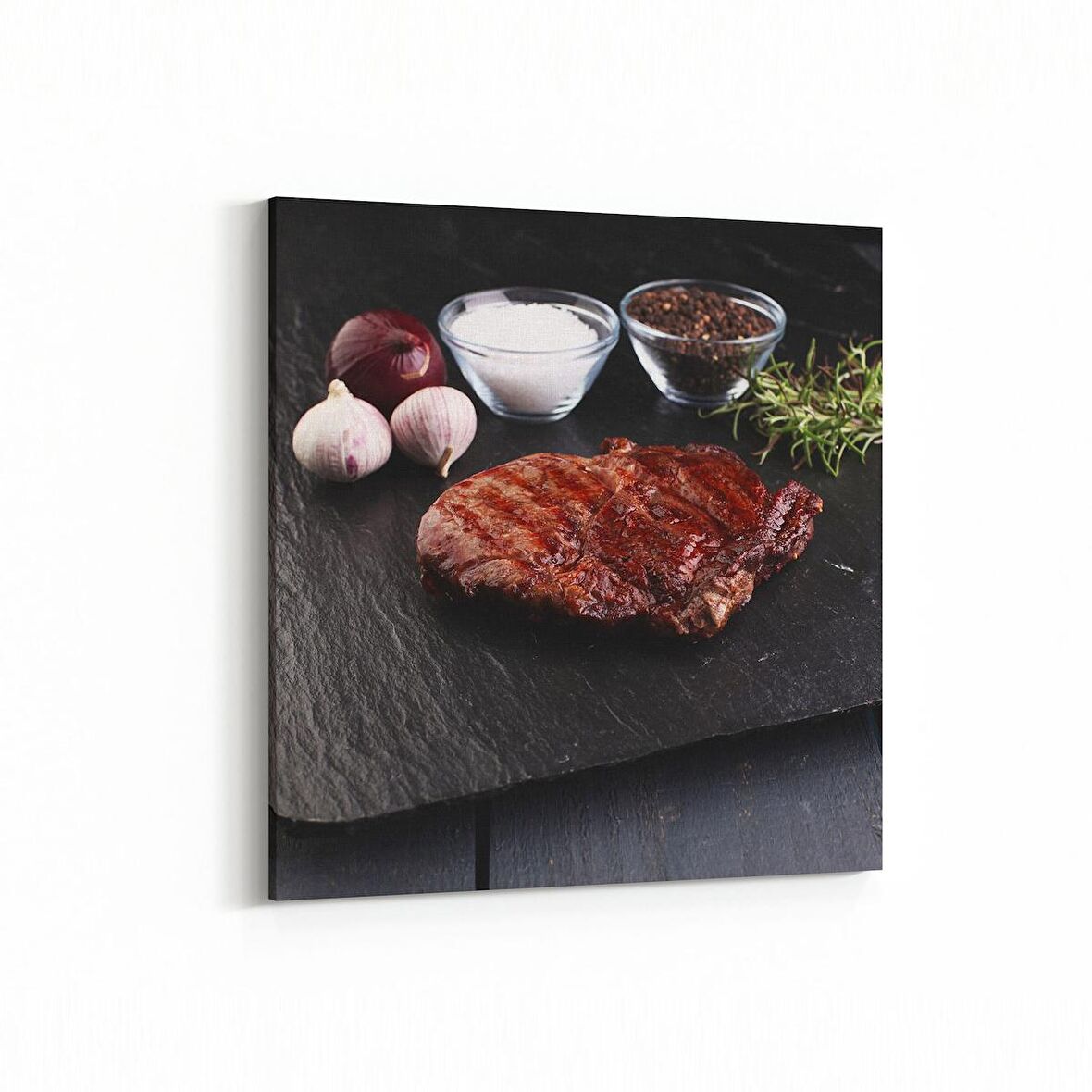 Olla 15256K Gıda Görseli Kare Kanvas Tablo (Ölçü: 25X25)