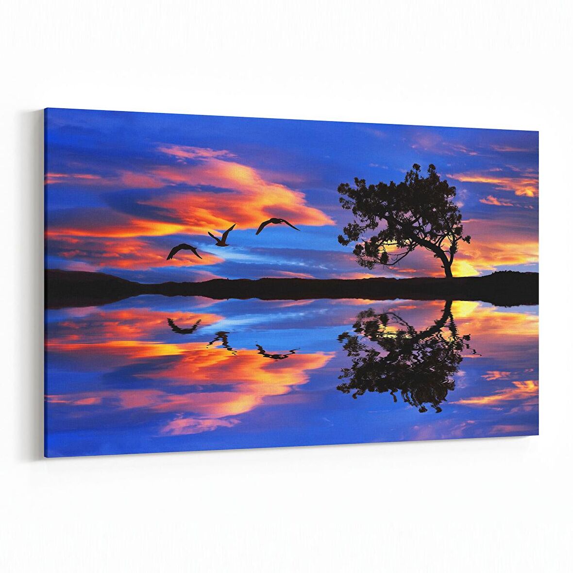 Olla 16062Y Günbatımı Görseli Yatay Kanvas Tablo (Ölçü: 30X20)