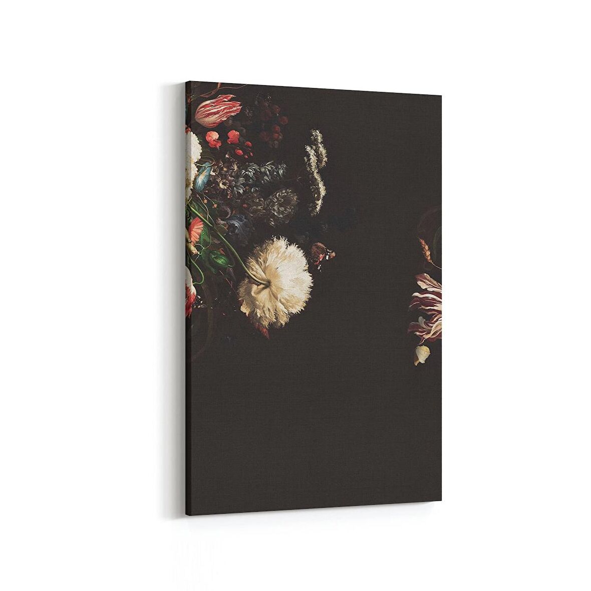 Olla 11777D Çiçek Görseli Dikey Kanvas Tablo (Ölçü: 60X90)