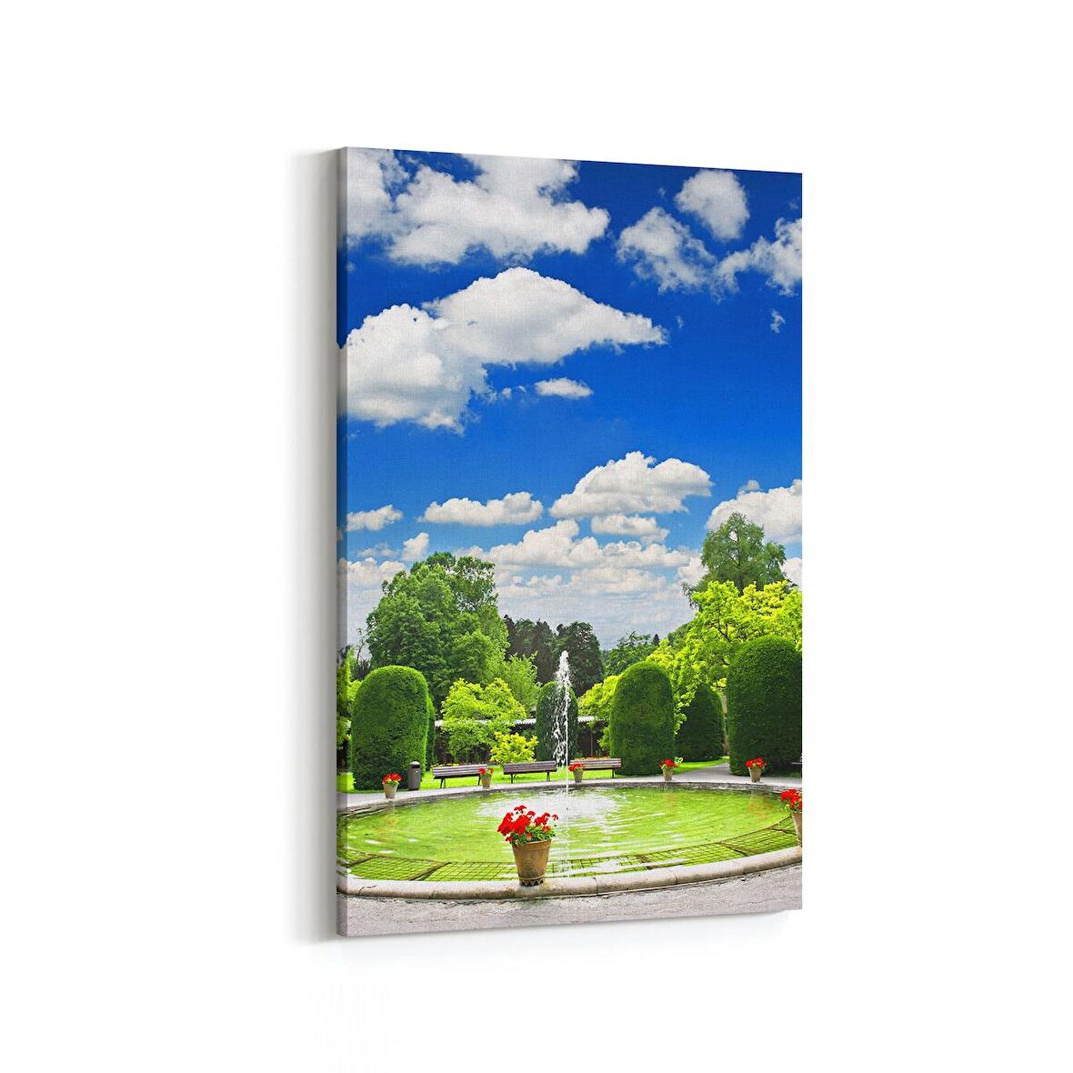 Olla 18963D Yapı Görseli Dikey Kanvas Tablo (Ölçü: 60X90)