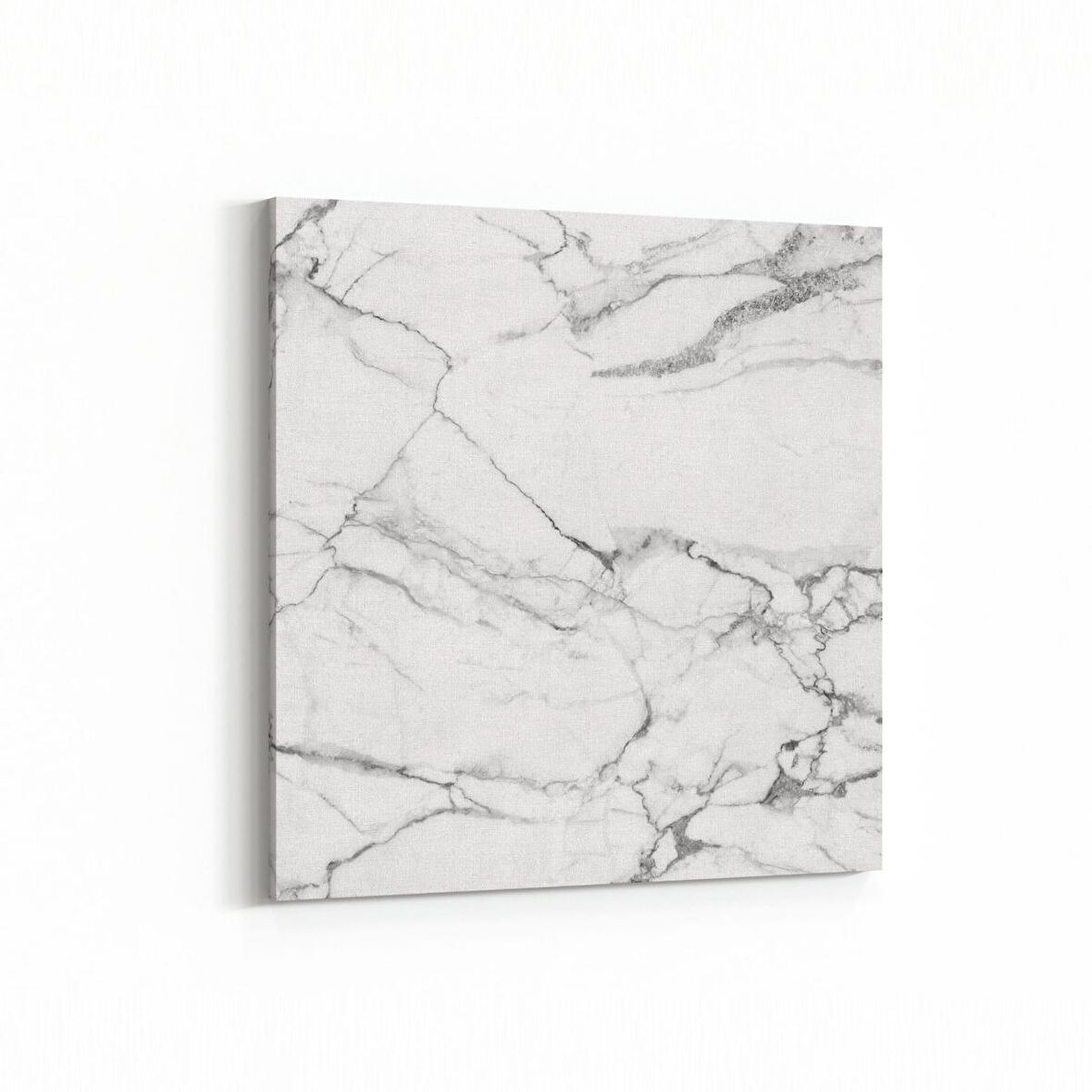 Olla 16705K Mermer Desen Görsel Kare Kanvas Tablo (Ölçü: 30X30)