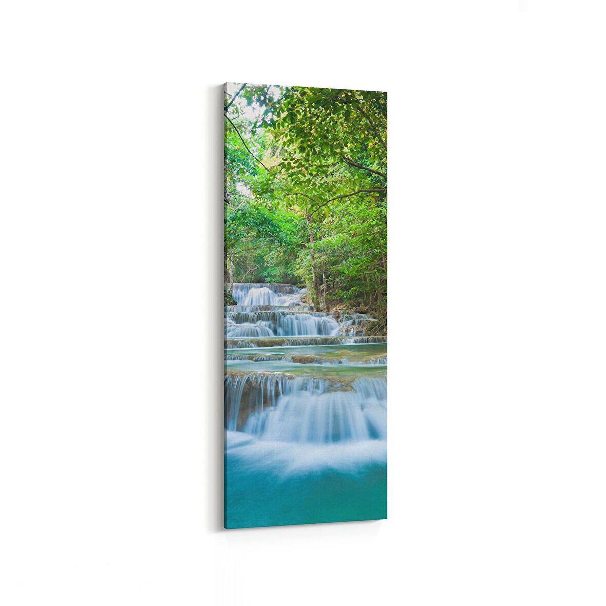 Olla 14366DI Doğa / Manzara Görseli Dikey İnce Kanvas Tablo (Ölçü: 40X120)