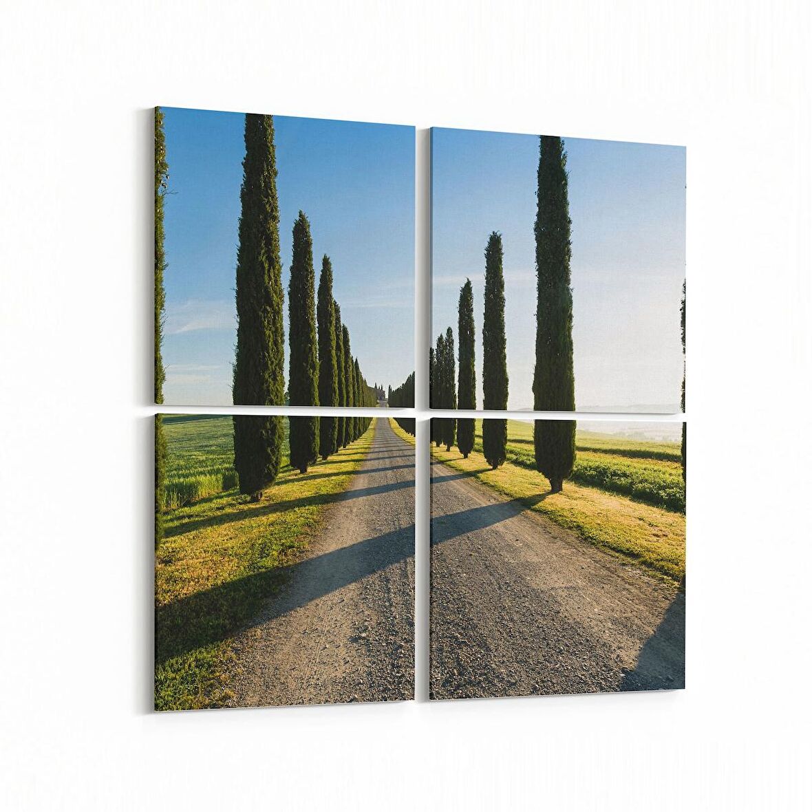 Olla 13697K4 Doğa / Manzara Görseli Kare 4'lü Kanvas Tablo (Ölçü: 125X125)