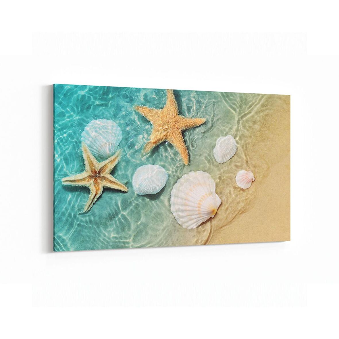 Olla 16362Y Kumsal / Sahil Görseli Yatay Kanvas Tablo (Ölçü: 90X60)