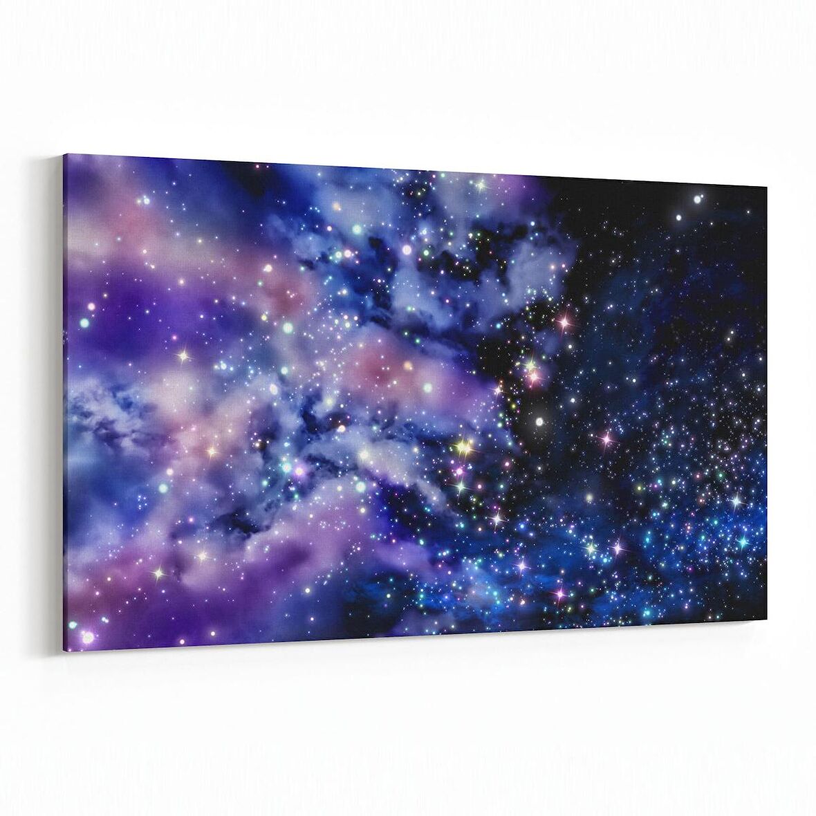 Olla 14680Y Gece Gökyüzü Görseli Yatay Kanvas Tablo (Ölçü: 120X80)