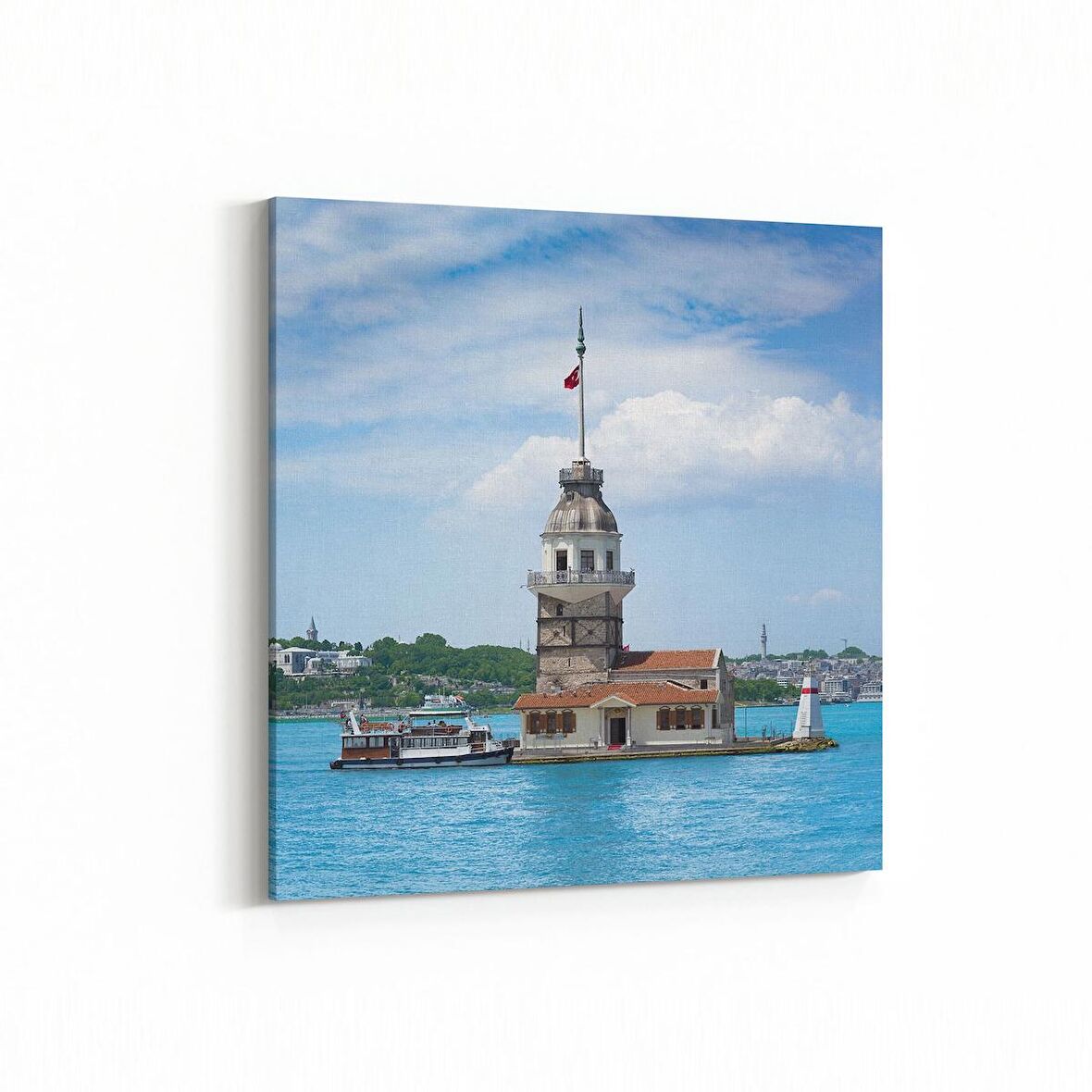 Olla 18824K4 Yapı Görseli Kare 4'lü Kanvas Tablo (Ölçü: 145X145)