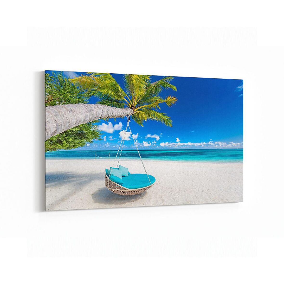 Olla 16368Y Kumsal / Sahil Görseli Yatay Kanvas Tablo (Ölçü: 30X20)