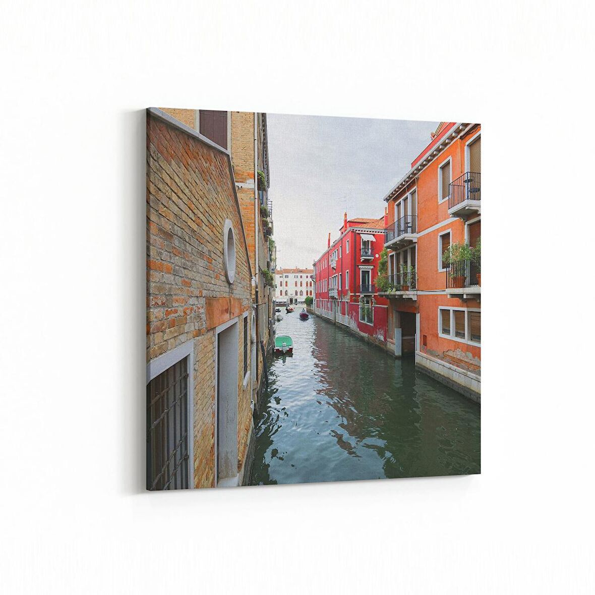 Olla 18874K Yapı Görseli Kare Kanvas Tablo (Ölçü: 100X100)