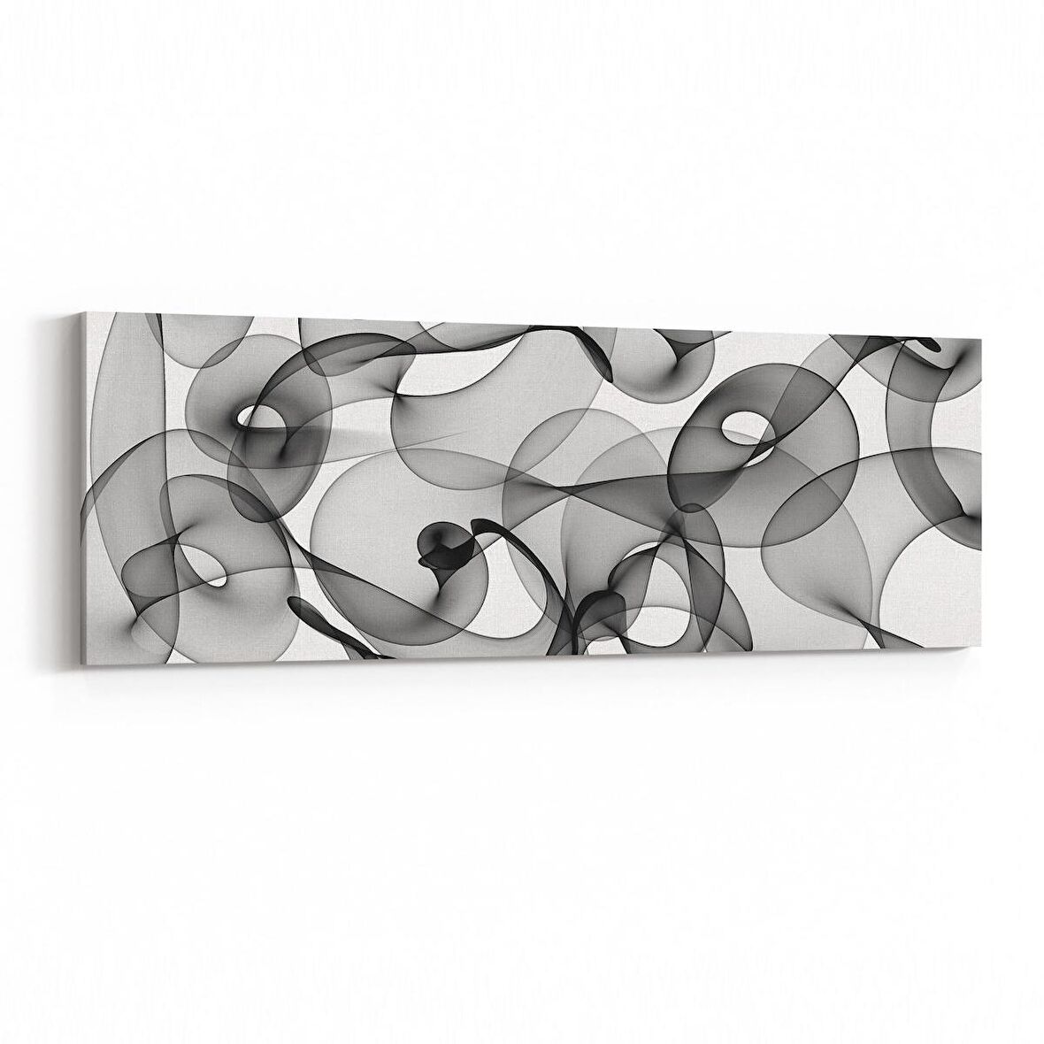 Olla 10175YI Abstract Görsel Yatay İnce Kanvas Tablo (Ölçü: 90X30)