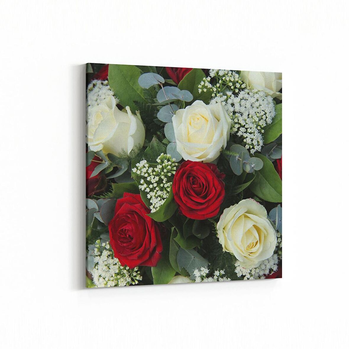 Olla 11610K Çiçek Görseli Kare Kanvas Tablo (Ölçü: 25X25)