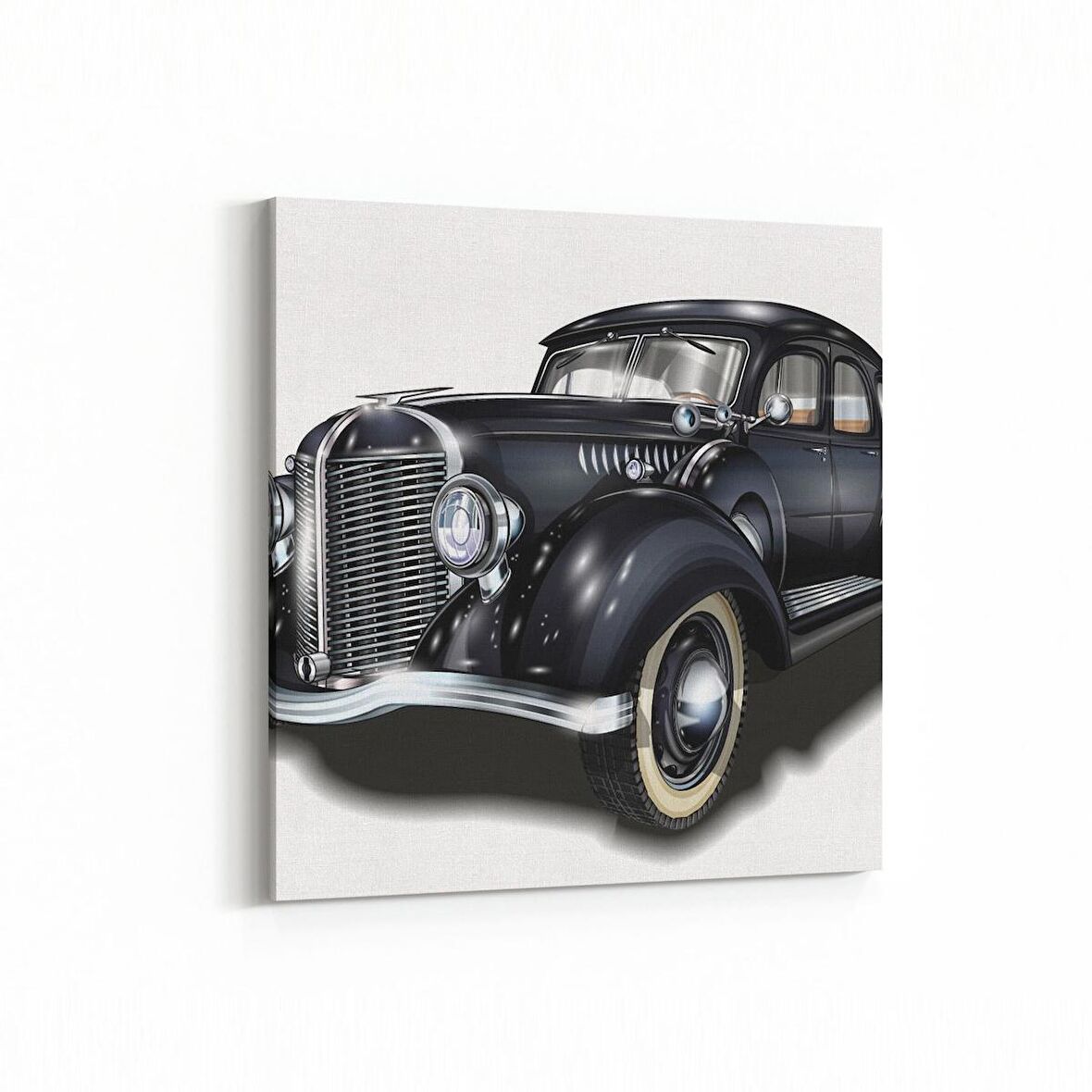 Olla 12273K Araç Görseli Kare Kanvas Tablo (Ölçü: 25X25)