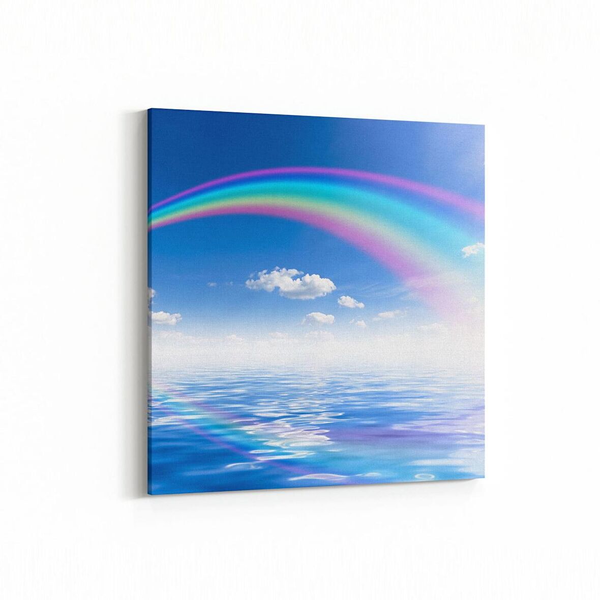 Olla 16358K Kumsal / Sahil Görseli Kare Kanvas Tablo (Ölçü: 60X60)