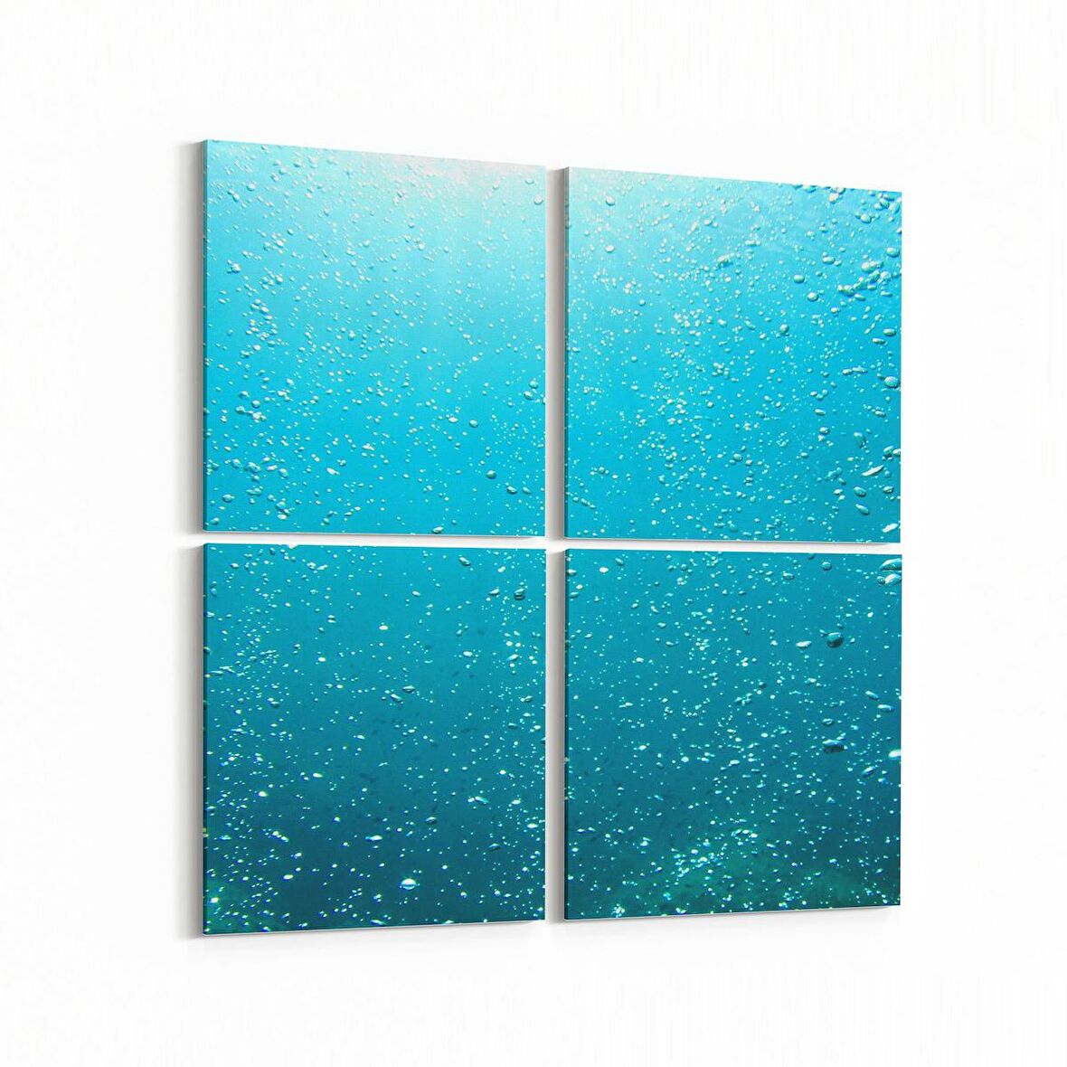 Olla 12923K4 Deniz / Okyanus Görseli Kare 4'lü Kanvas Tablo (Ölçü: 105X105)