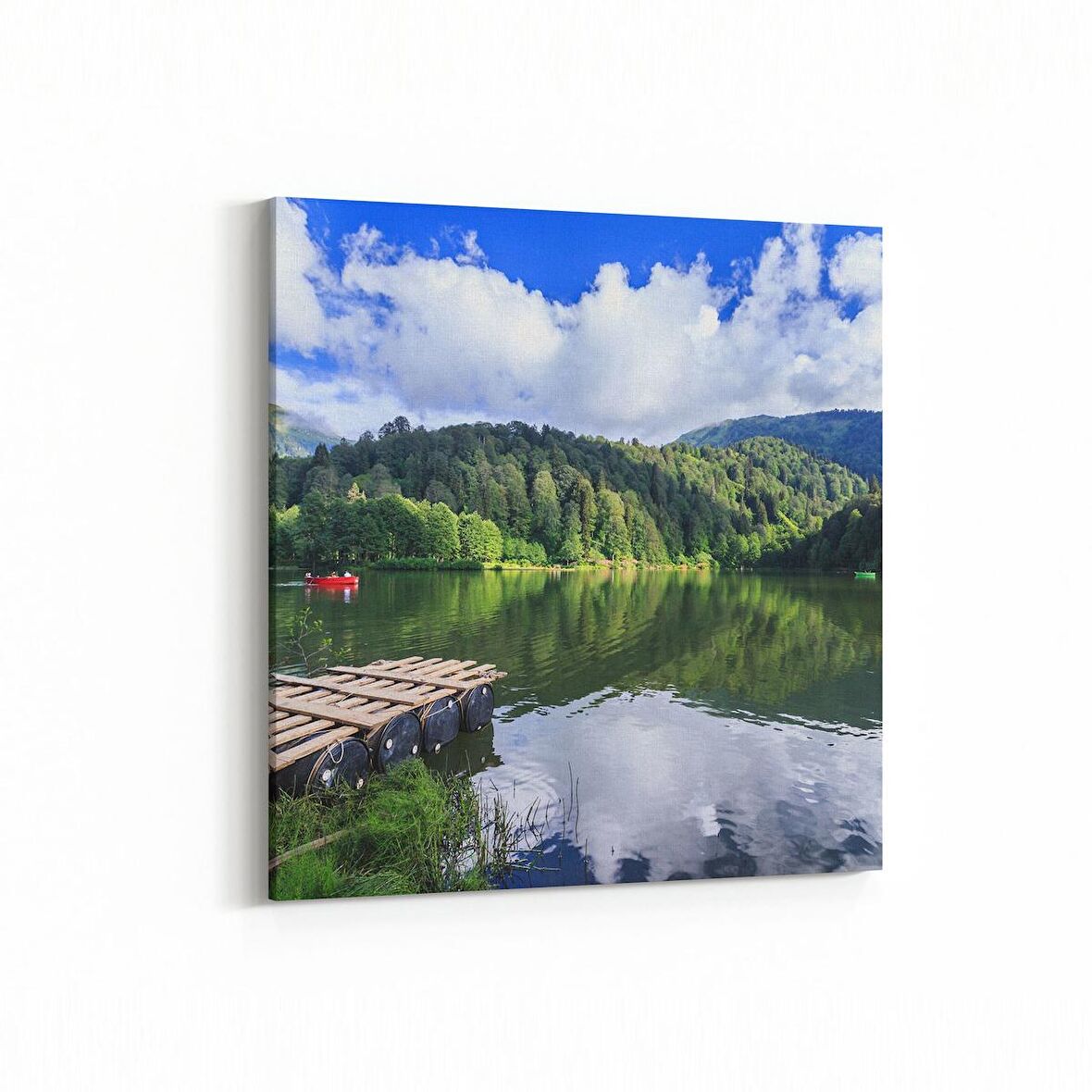 Olla 14384K Doğa / Manzara Görseli Kare Kanvas Tablo (Ölçü: 60X60)