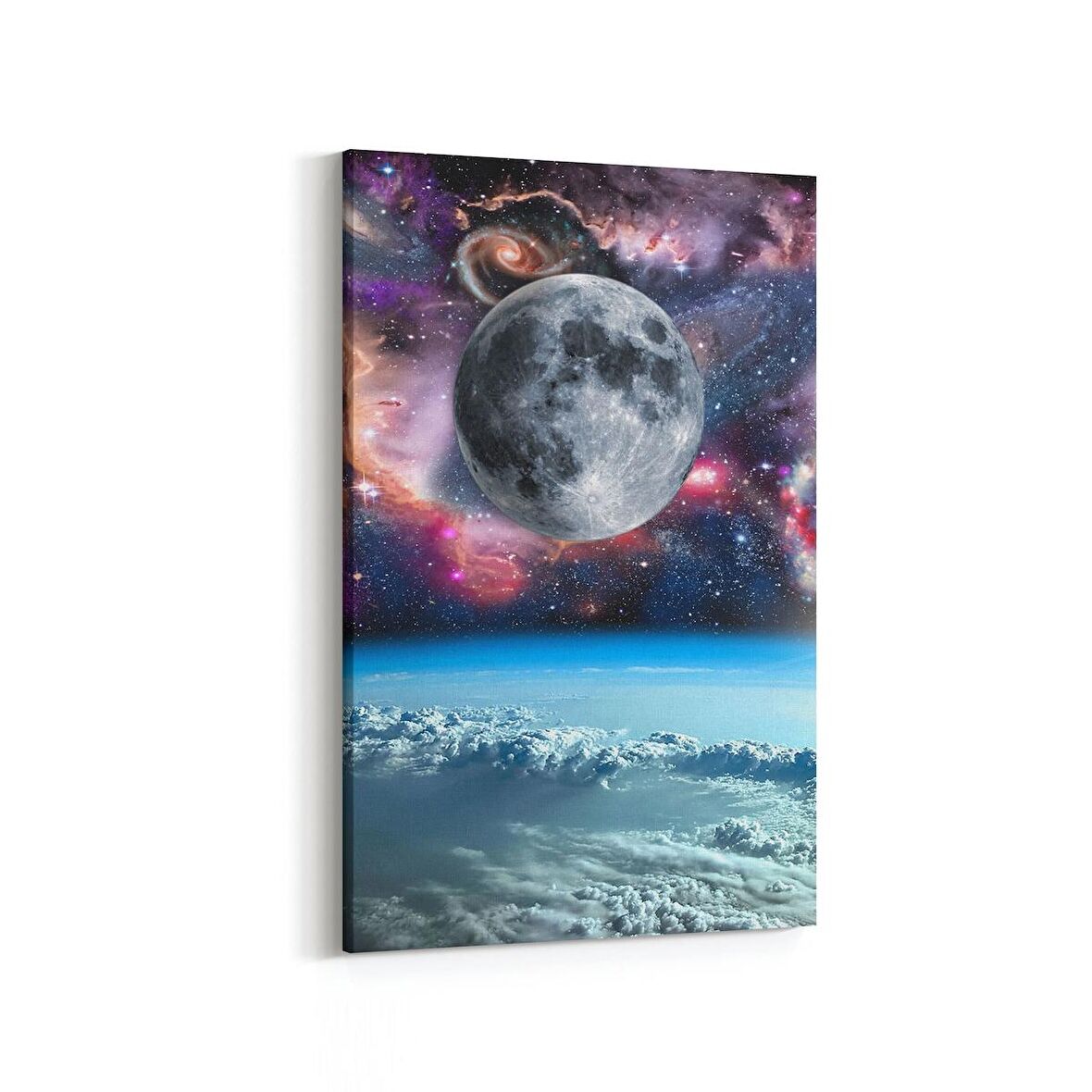 Olla 17628D Uzay Görseli Dikey Kanvas Tablo (Ölçü: 70X105)