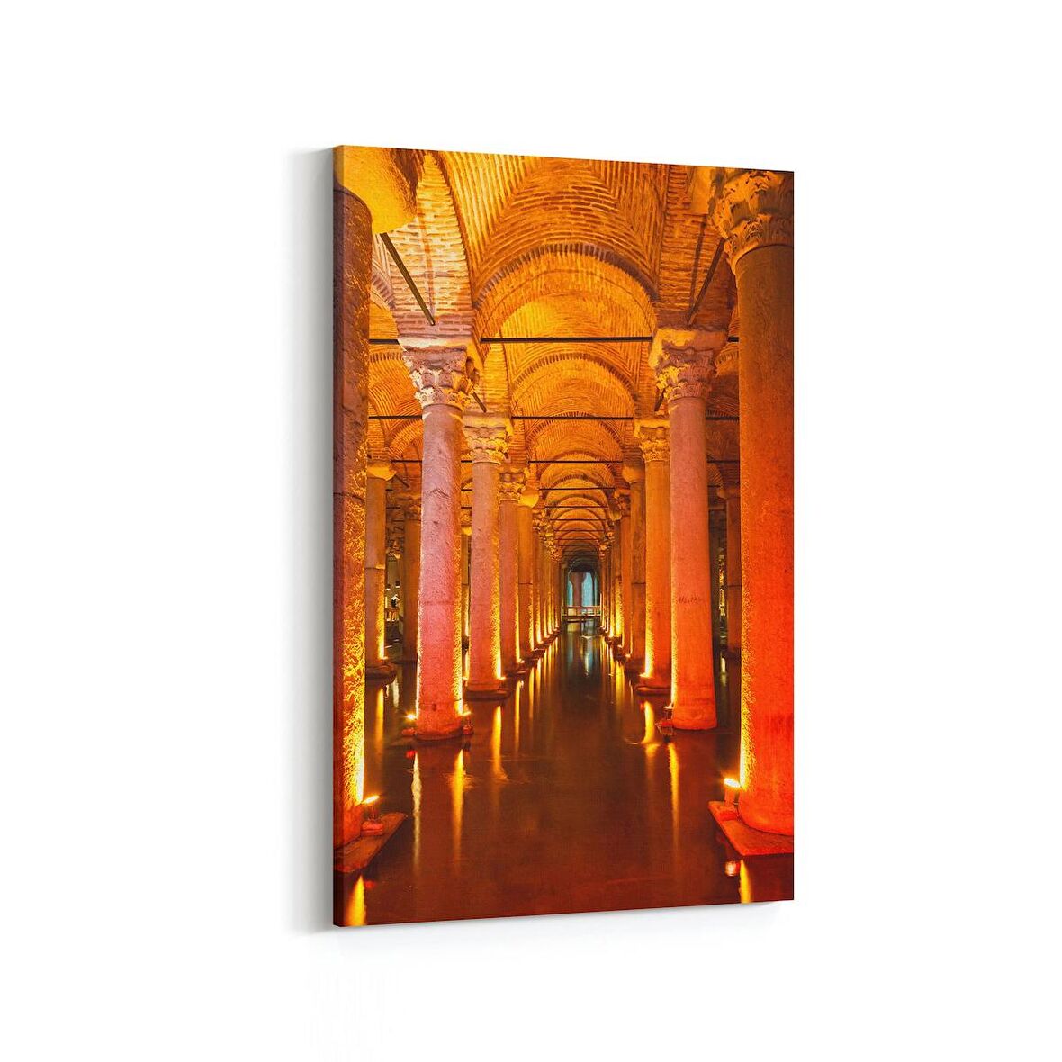 Olla 18257D Yapı Görseli Dikey Kanvas Tablo (Ölçü: 60X90)