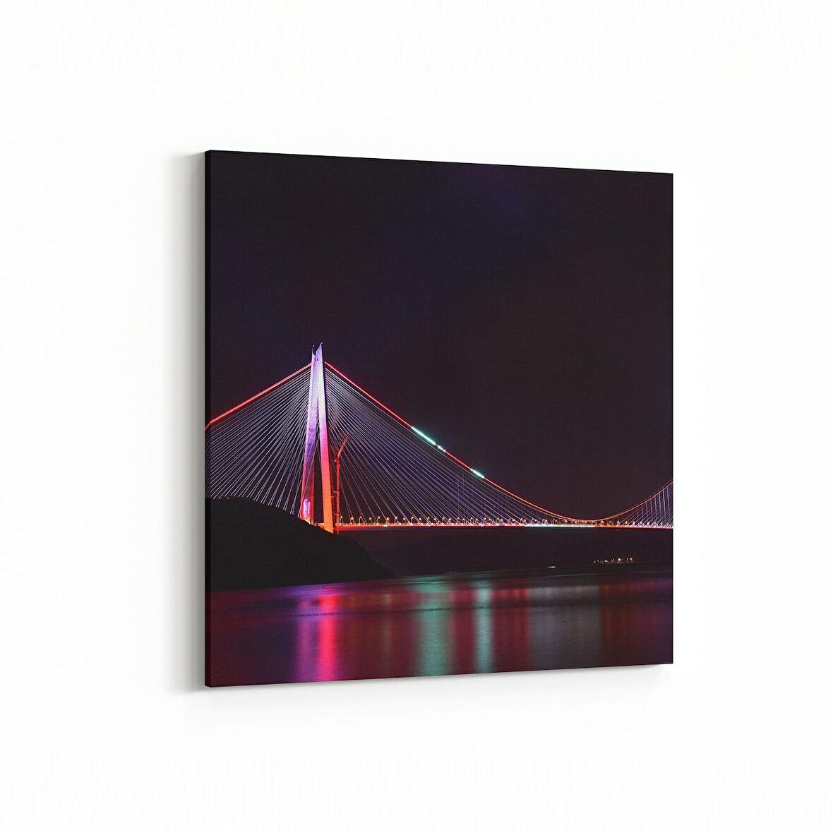 Olla 18638K Yapı Görseli Kare Kanvas Tablo (Ölçü: 30X30)