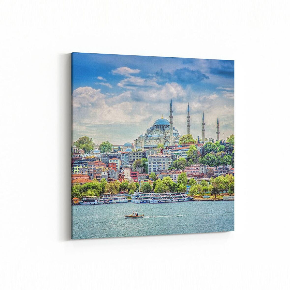 Olla 18880K Yapı Görseli Kare Kanvas Tablo (Ölçü: 60X60)