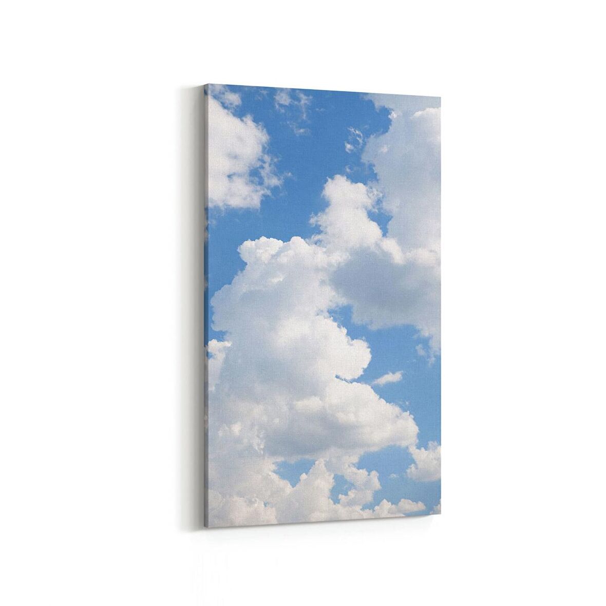 Olla 15794DD Gökyüzü Bulut Görseli  Dikey Dar Kanvas Tablo (Ölçü: 30X60)