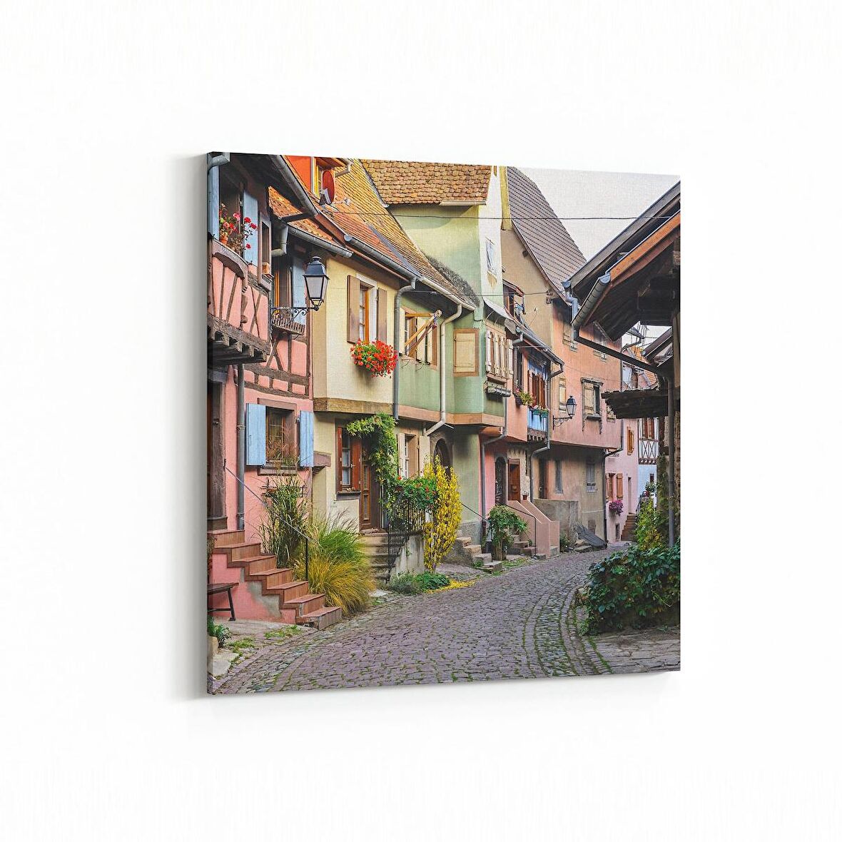 Olla 18510K4 Yapı Görseli Kare 4'lü Kanvas Tablo (Ölçü: 145X145)