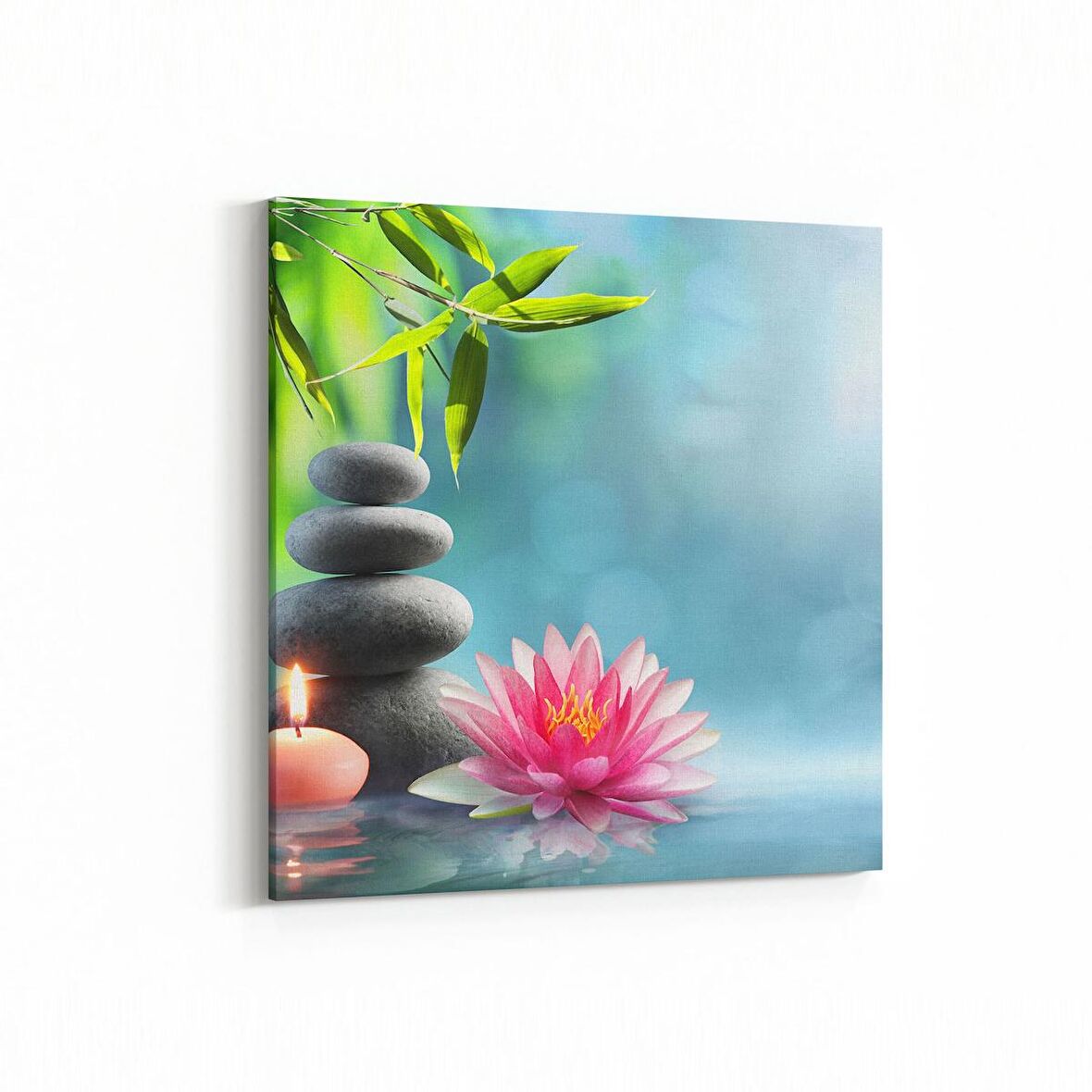 Olla 17102K Spa / Masaj Görseli Kare Kanvas Tablo (Ölçü: 25X25)