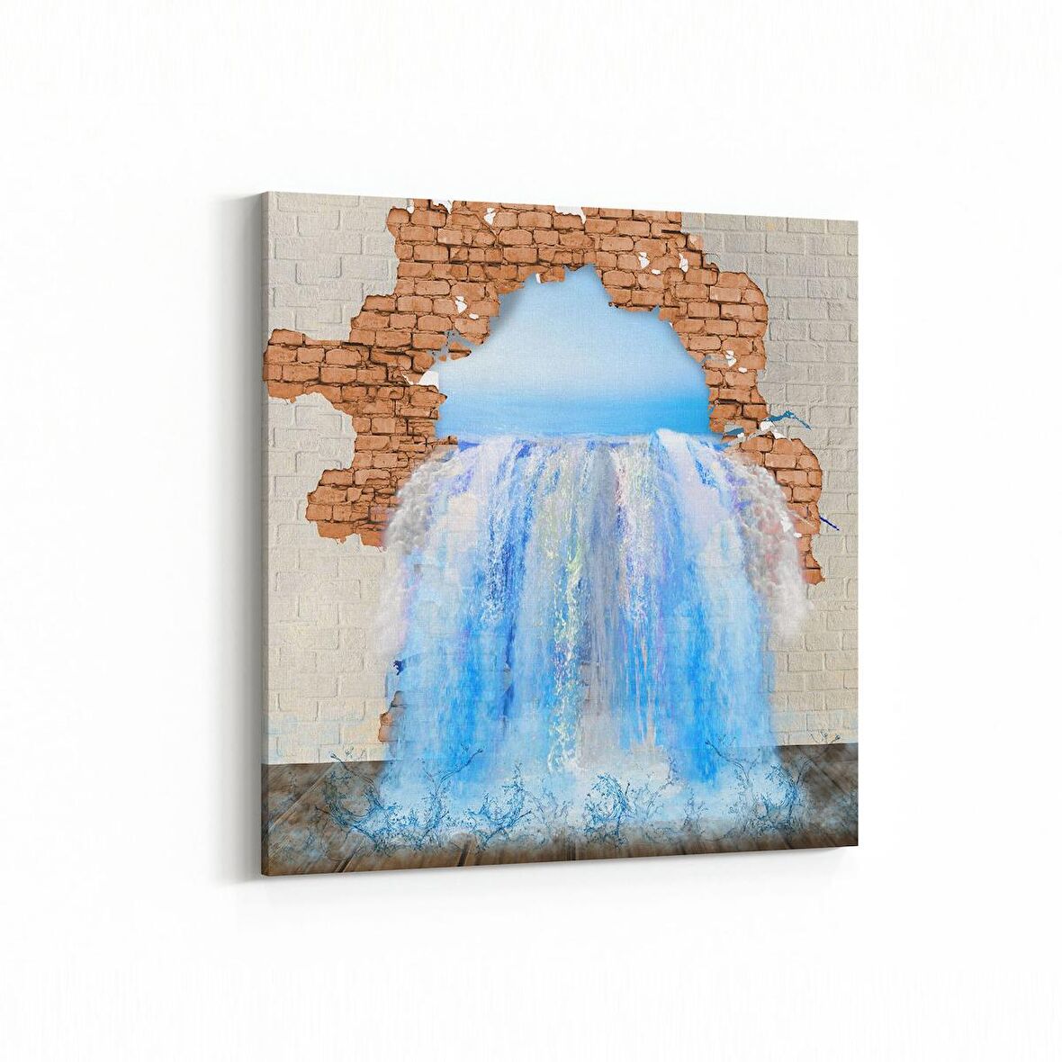 Olla 13323K Doğa / Manzara Görseli Kare Kanvas Tablo (Ölçü: 25X25)