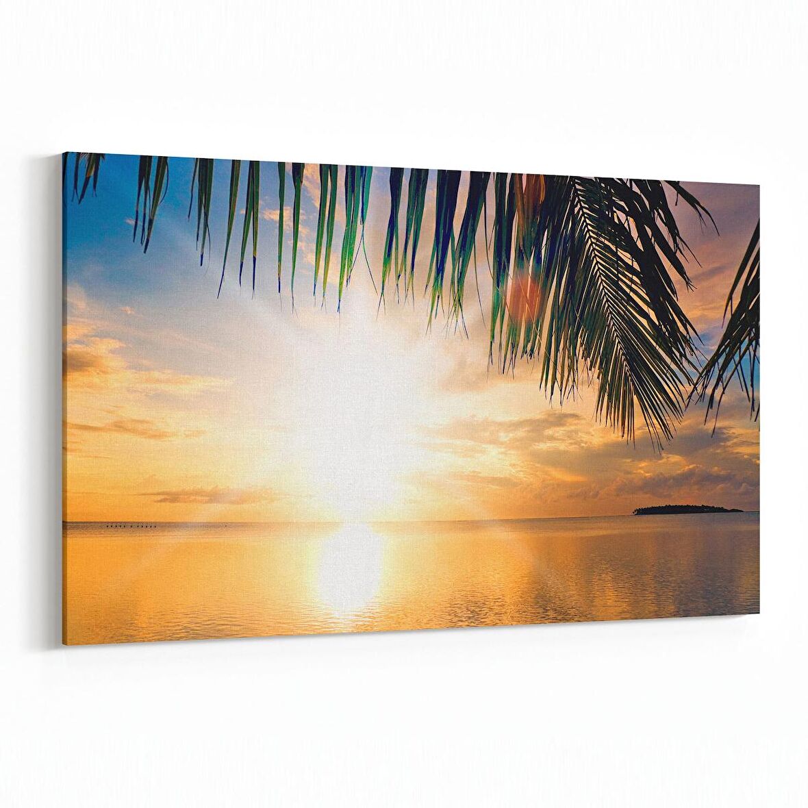 Olla 16123Y Günbatımı Görseli Yatay Kanvas Tablo (Ölçü: 150X100)