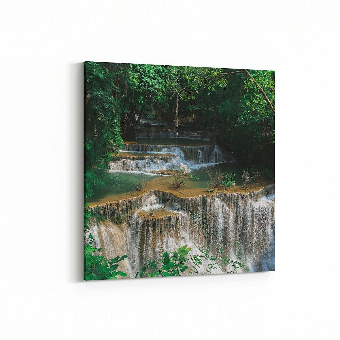 Olla 14069K Doğa / Manzara Görseli Kare Kanvas Tablo (Ölçü: 25X25)