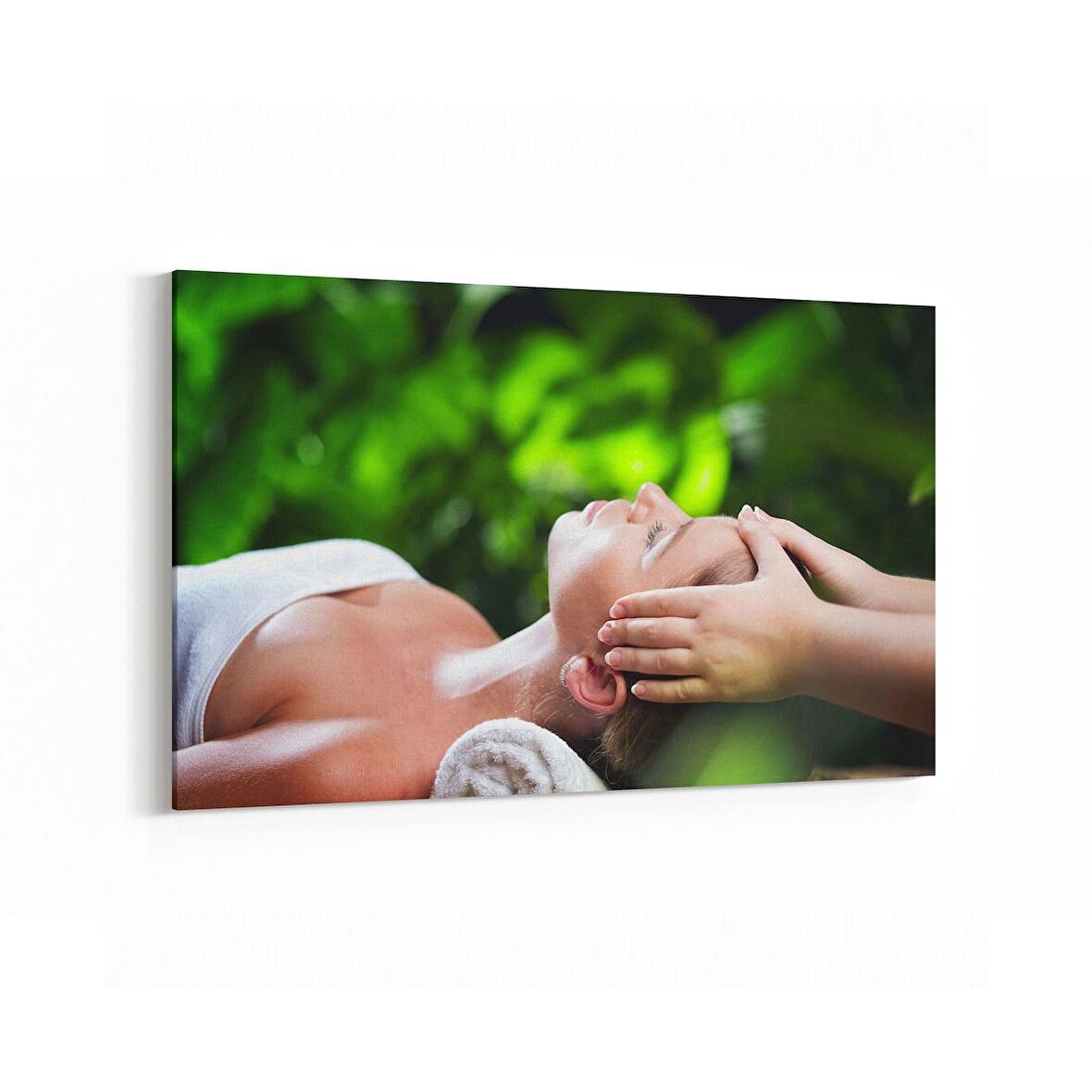 Olla 17039Y Spa / Masaj Görseli Yatay Kanvas Tablo (Ölçü: 90X60)