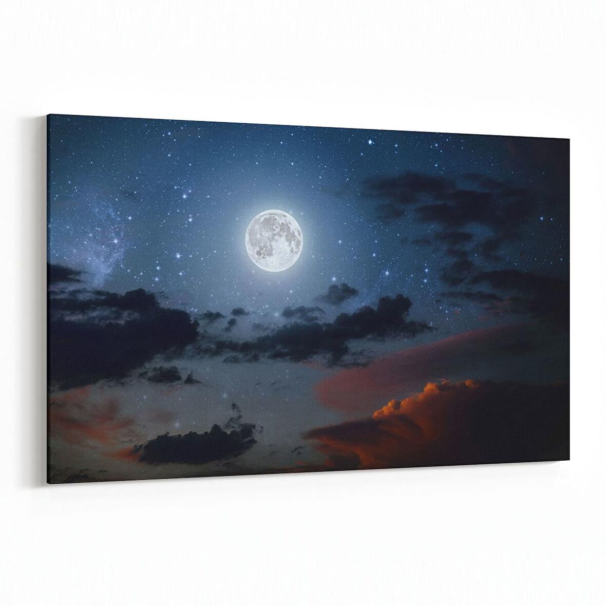 Olla 14781Y Gece Gökyüzü Görseli Yatay Kanvas Tablo (Ölçü: 90X60)