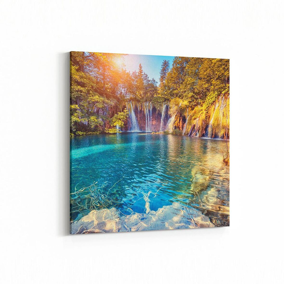 Olla 13813K Doğa / Manzara Görseli Kare Kanvas Tablo (Ölçü: 60X60)