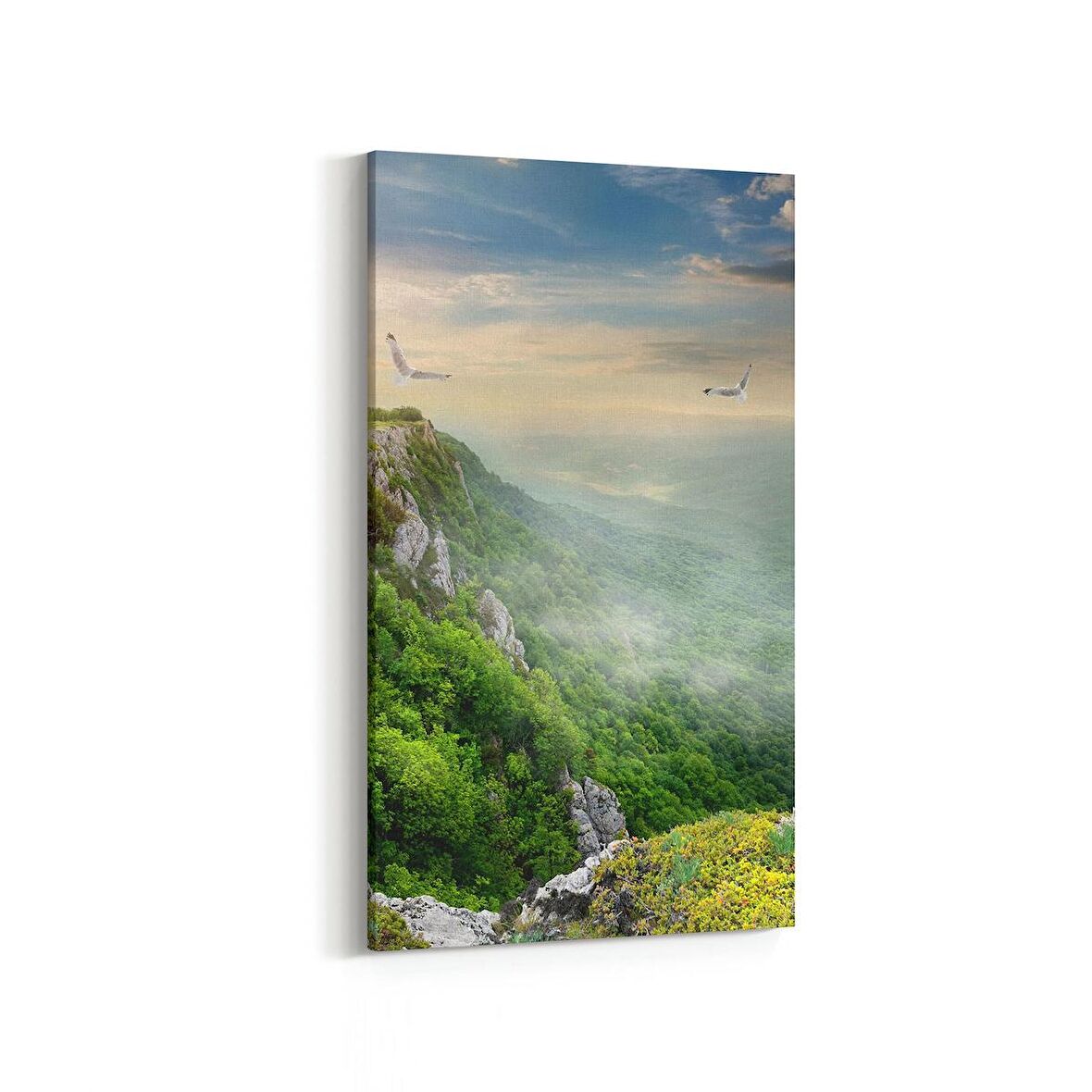 Olla 13777DD Doğa / Manzara Görseli Dikey Dar Kanvas Tablo (Ölçü: 40X80)