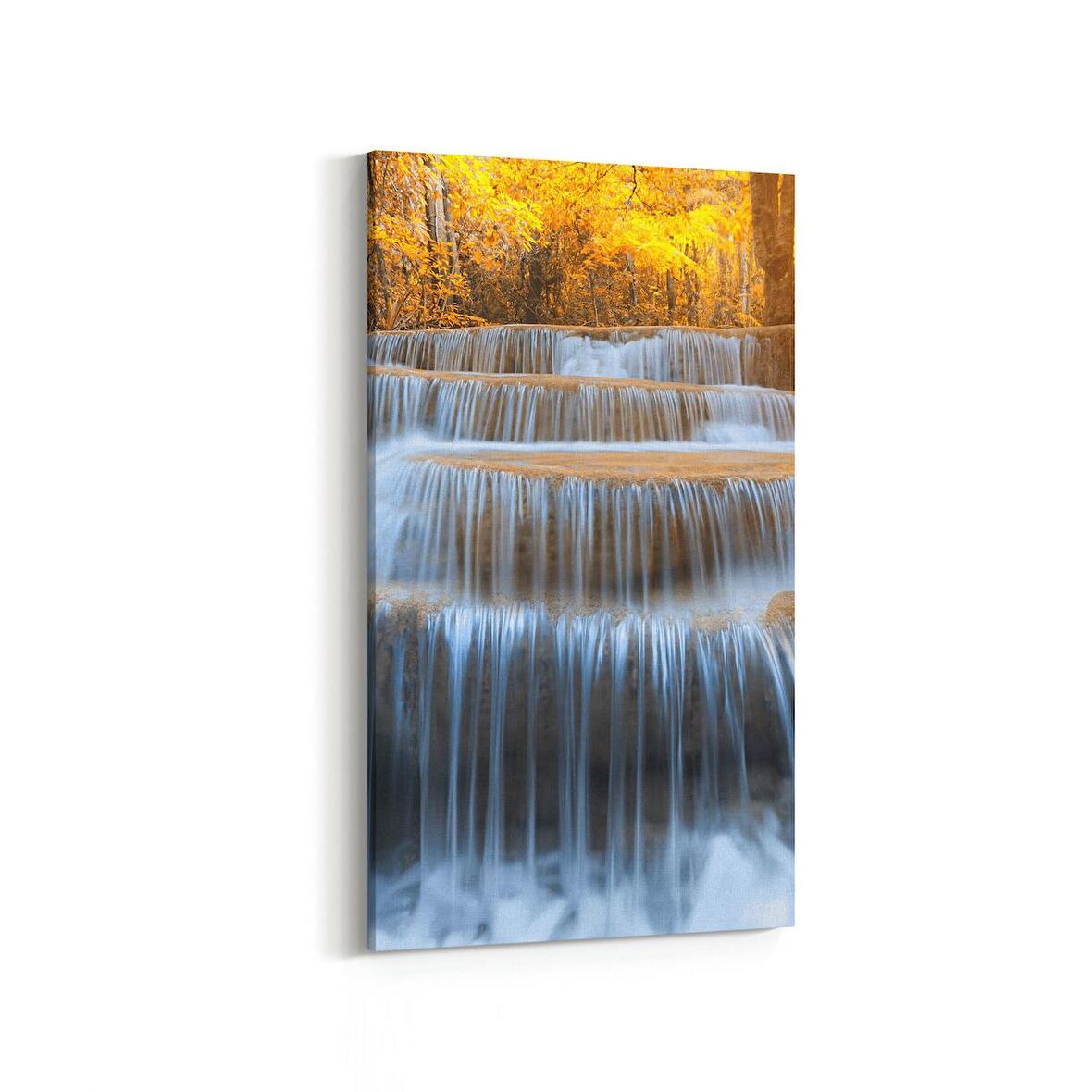 Olla 14048DD Doğa / Manzara Görseli Dikey Dar Kanvas Tablo (Ölçü: 40X80)