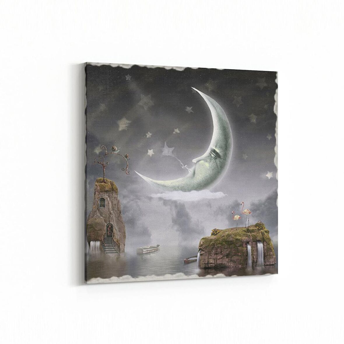 Olla 12740K Çocuk Odası Görseli Kare Kanvas Tablo (Ölçü: 25X25)