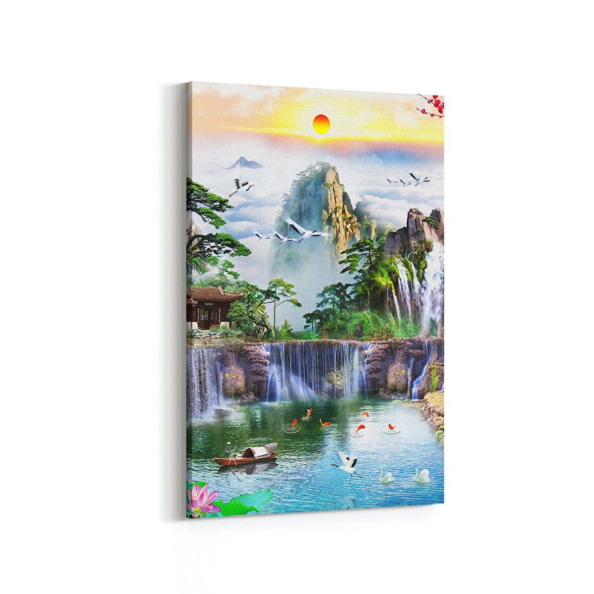 Olla 13575D Doğa / Manzara Görseli Dikey Kanvas Tablo (Ölçü: 70X105)
