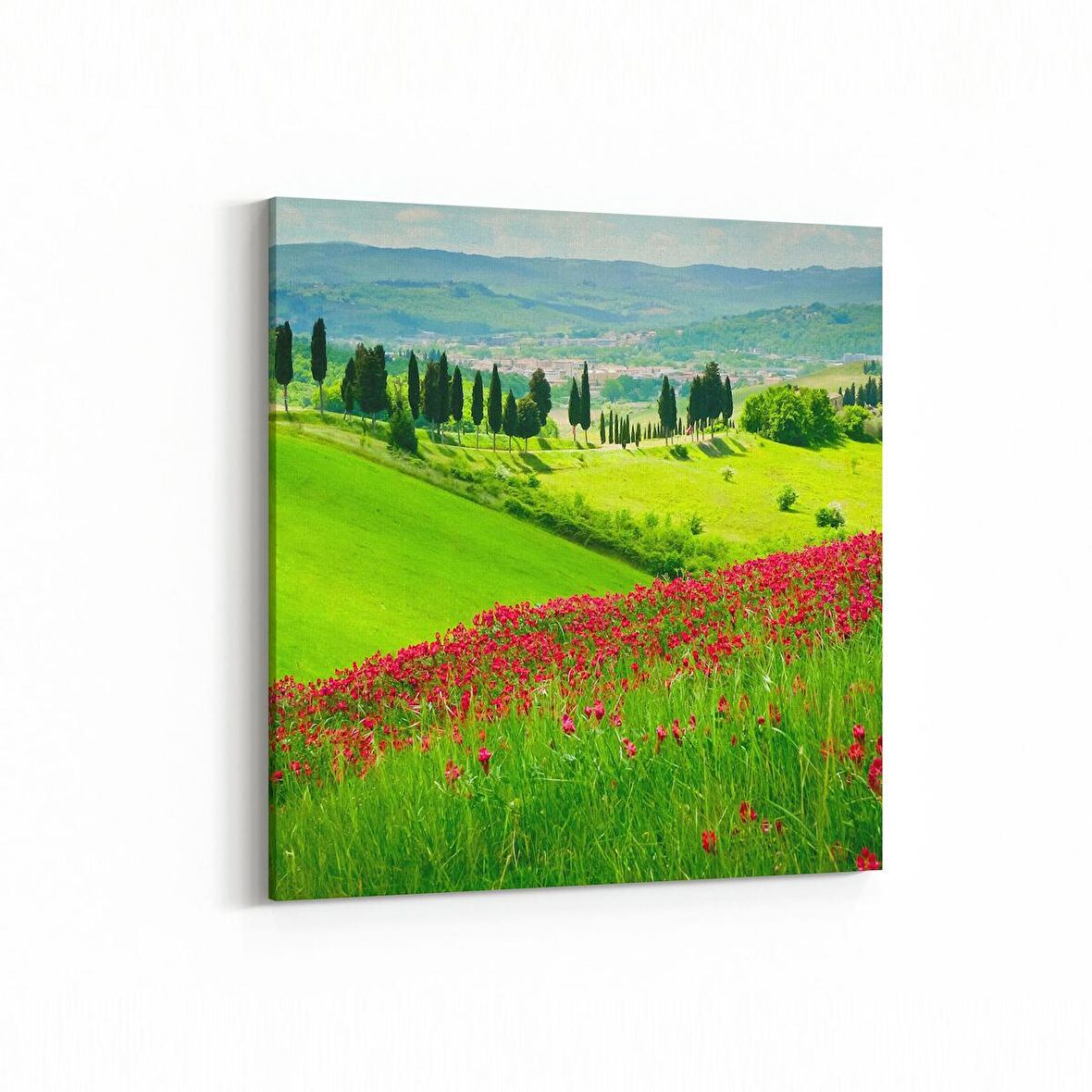 Olla 13361K Doğa / Manzara Görseli Kare Kanvas Tablo (Ölçü: 25X25)