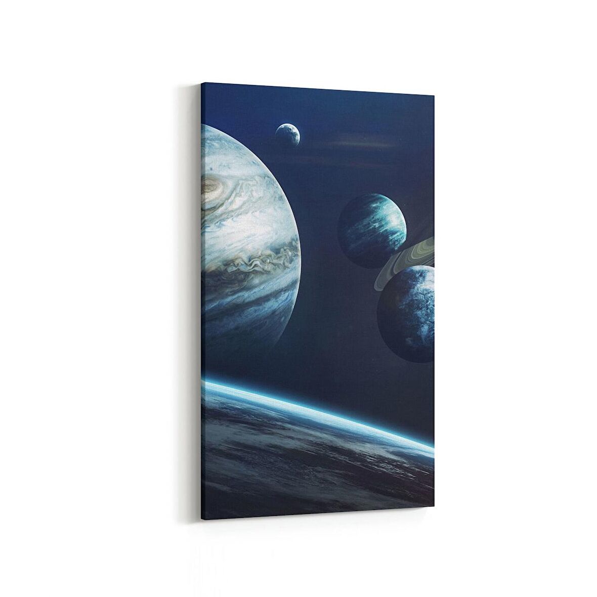 Olla 17678DD Uzay Görseli Dikey Dar Kanvas Tablo (Ölçü: 60X120)