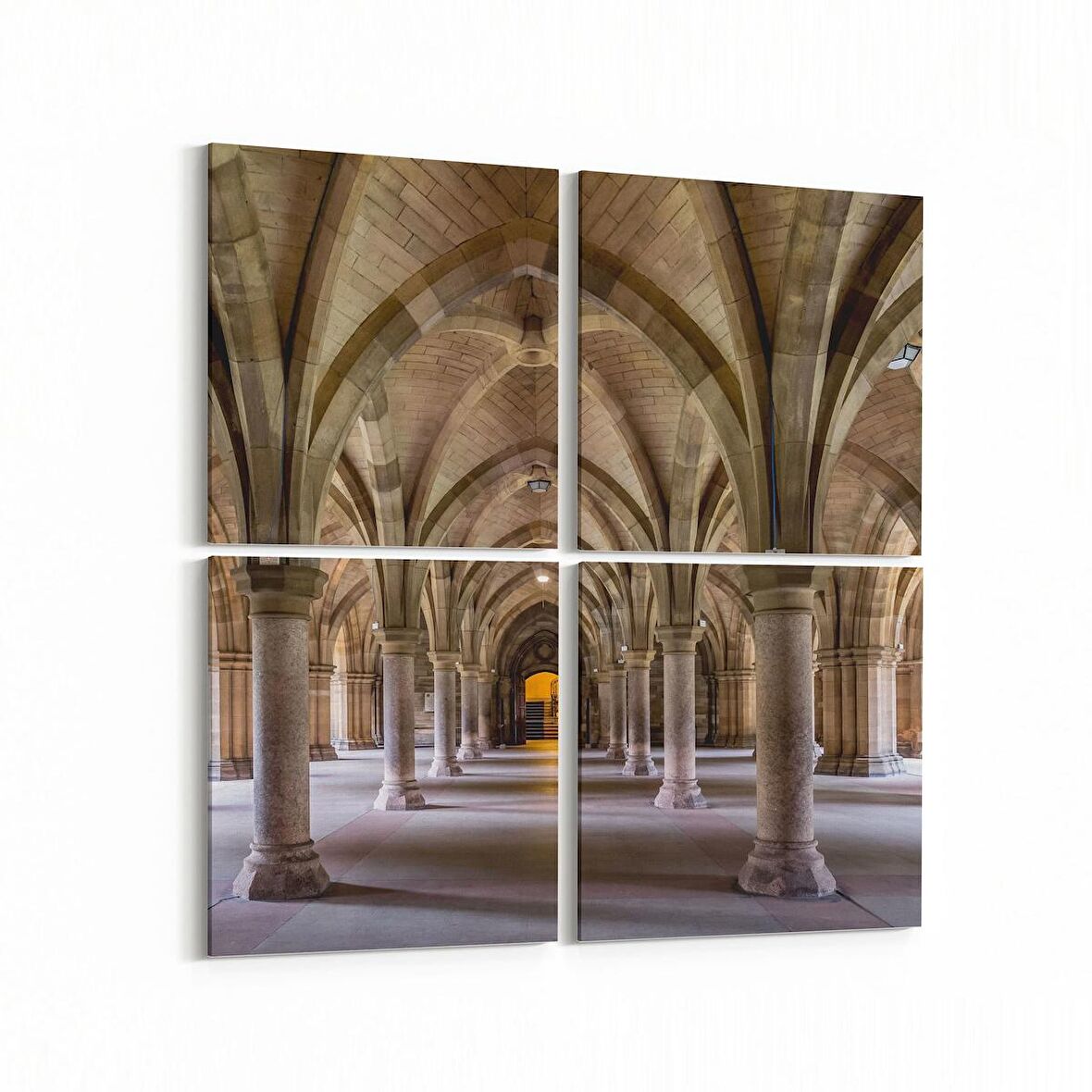 Olla 14418K4 Doğa / Manzara Görseli Kare 4'lü Kanvas Tablo (Ölçü: 145X145)