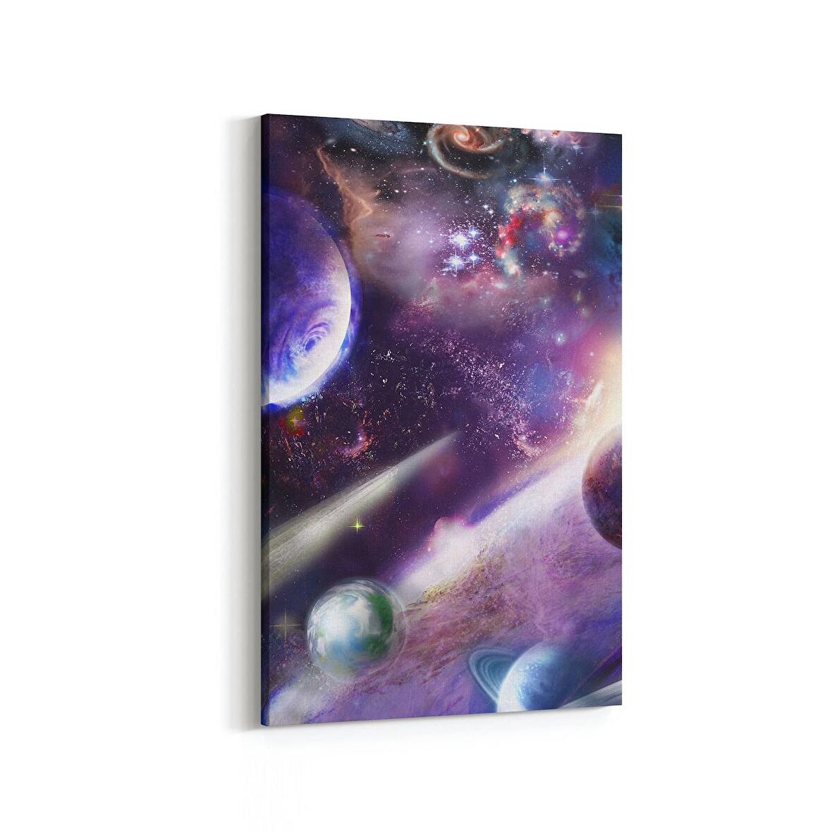 Olla 17687D Uzay Görseli Dikey Kanvas Tablo (Ölçü: 60X90)