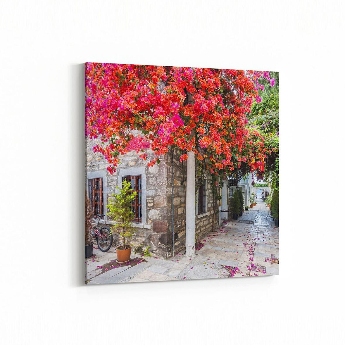 Olla 18688K Yapı Görseli Kare Kanvas Tablo (Ölçü: 30X30)